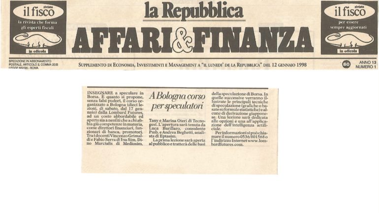 1998 12 gennaio AFFARI & FINANZA DI REPUBBLICA
