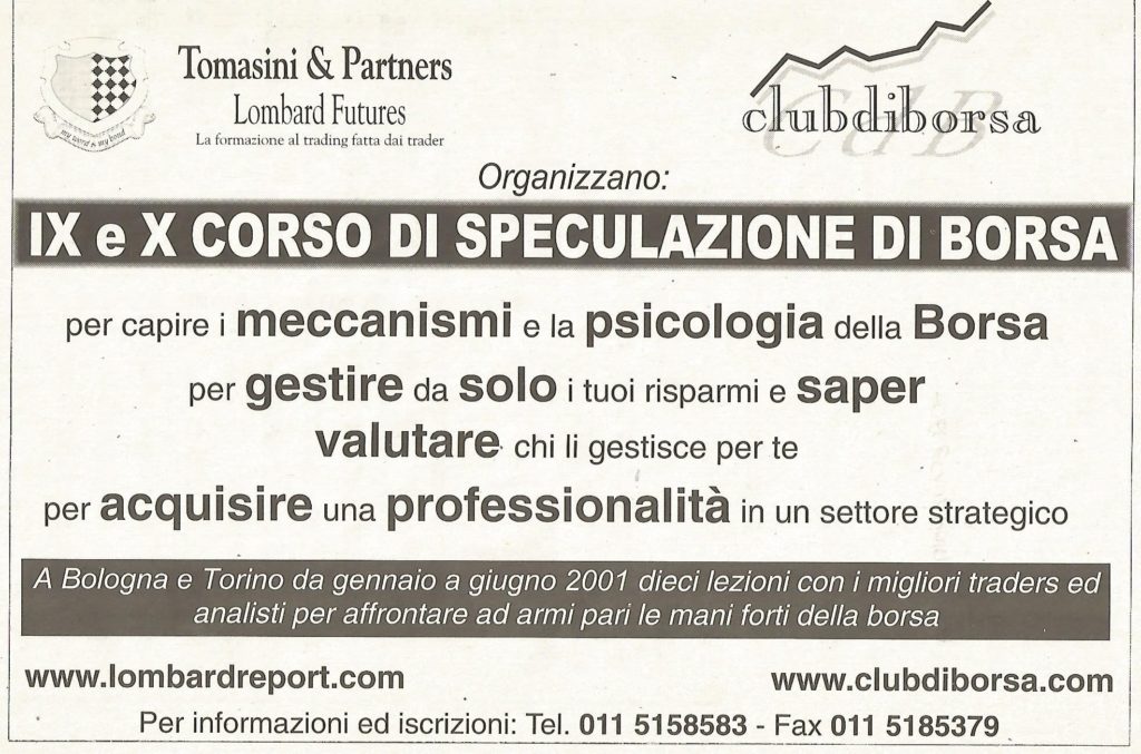 2003 pubblicita nono e decimo corso di speculazione di borsa